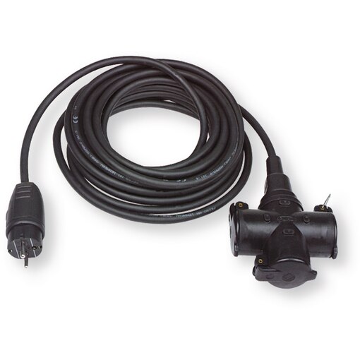 Förl.Kabel Med 3-V Grenuttag!